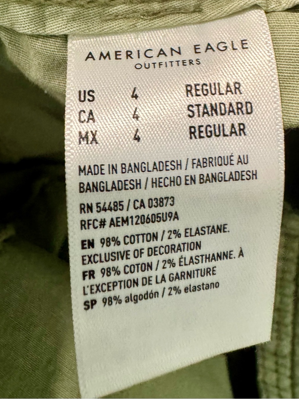 American Eagle Low Rise Maxi Skirt Green Size 4 - Picture 7 of 7